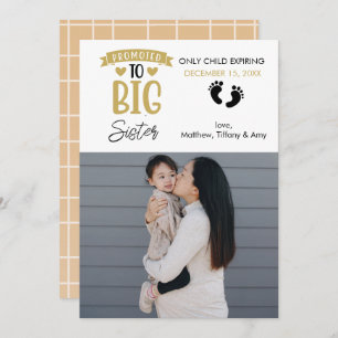 Pregnancy Announcement Photo   Big Sister