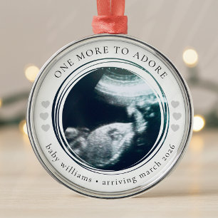Pregnancy Announcement Photo Keepsake Metal Tree Decoration