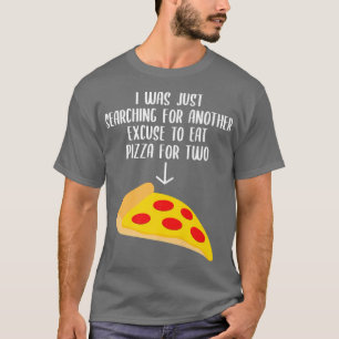 Pregnancy Announcement Pizza For Two Baby Belly T-Shirt