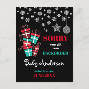 Pregnancy Announcement Postcard