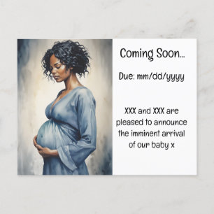 Pregnancy Announcement Postcard