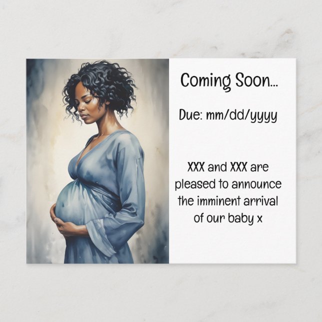 Pregnancy Announcement Postcard (Front)