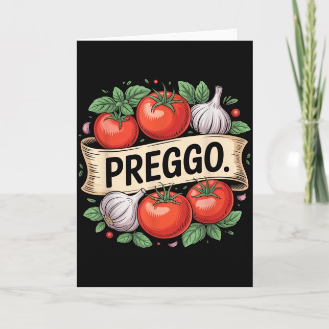 Pregnancy Announcement Prego Pasta Sauce Funny Pre (Front)