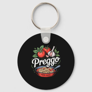 Pregnancy Announcement Prego Pasta Sauce Funny Pre Key Ring