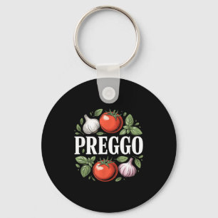Pregnancy Announcement Prego Pasta Sauce Funny Pre Key Ring