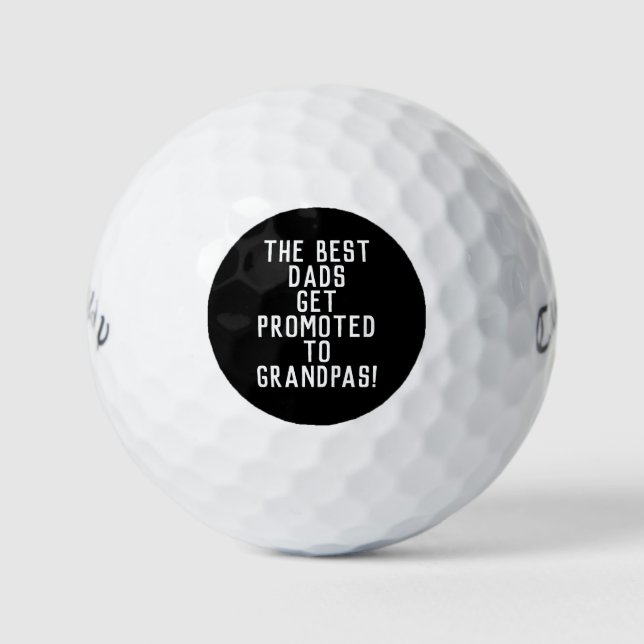 Pregnancy Announcement Promo Grandpa to be Gift  G Golf Balls (Front)