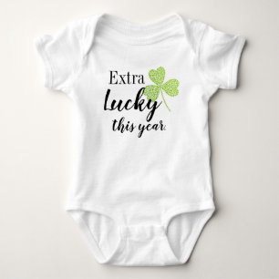 pregnancy announcement saint patricks baby bodysuit