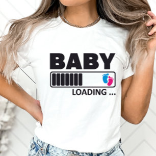 Pregnancy Announcement Shirt, baby Loading Maternity T-Shirt