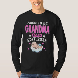 Pregnancy Announcement Soon to be Grandma Again 20 T-Shirt