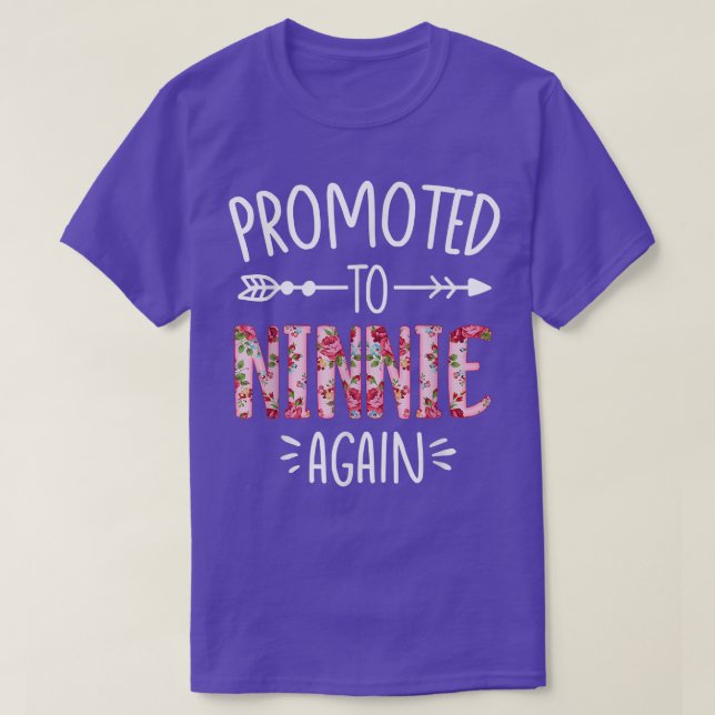 Pregnancy Announcement Soon To Be Ninnie Again Flo T-Shirt (Design Front)