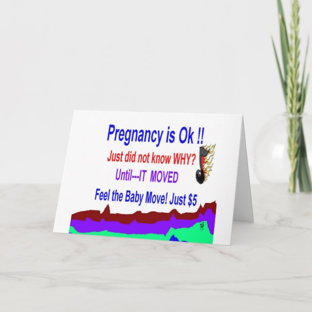 Pregnancy Announcement Special Greeting Cards (Front)