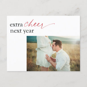 Pregnancy Announcement Surprise Holiday Postcard