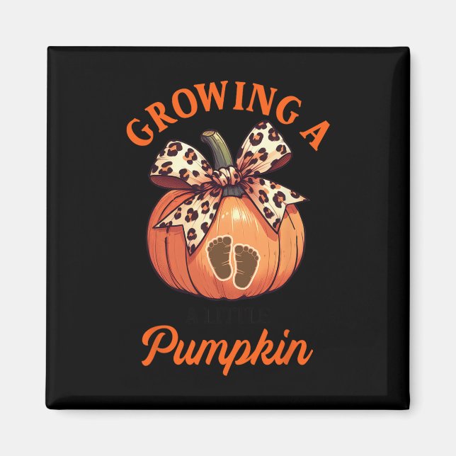 Pregnancy Announcement Thanksgiving Growing Little Magnet (Front)