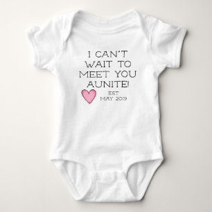 pregnancy announcement to grandma auntie baby bodysuit
