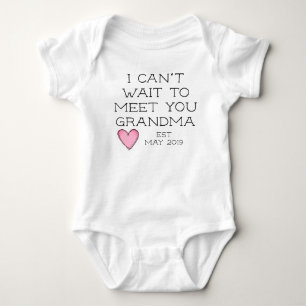 pregnancy announcement to grandma baby bodysuit