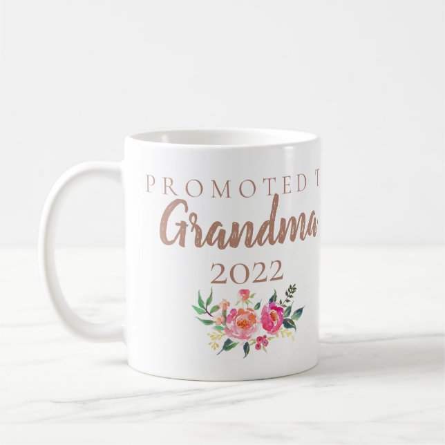 PREGNANCY ANNOUNCEMENT TO GRANDMA COFFEE MUG (Left)