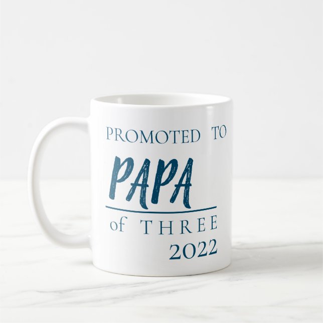 PREGNANCY ANNOUNCEMENT TO PAPA# OF CHILDREN COFFEE MUG (Left)