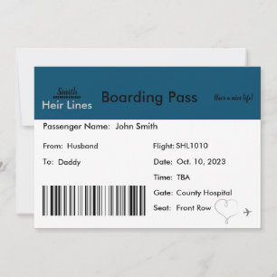 Pregnancy Announcement Travel-Themed 