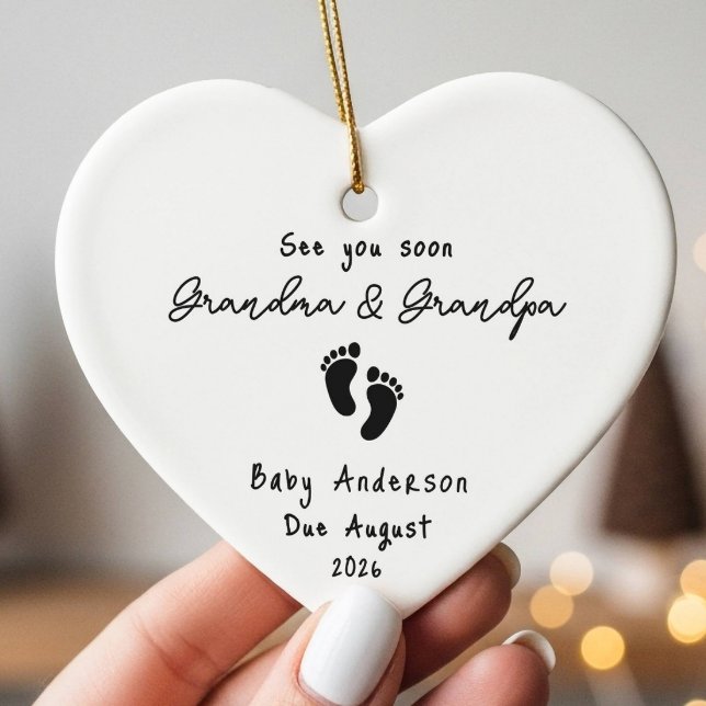 Pregnancy Announcement Ultra Sound Christmas  Ceramic Tree Decoration (Creator Uploaded)
