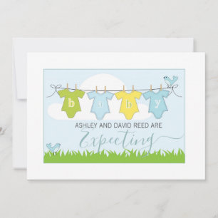 Pregnancy Announcement Whimsical Clothesline