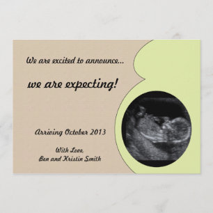 Pregnancy Announcement with Ultrasound Picture