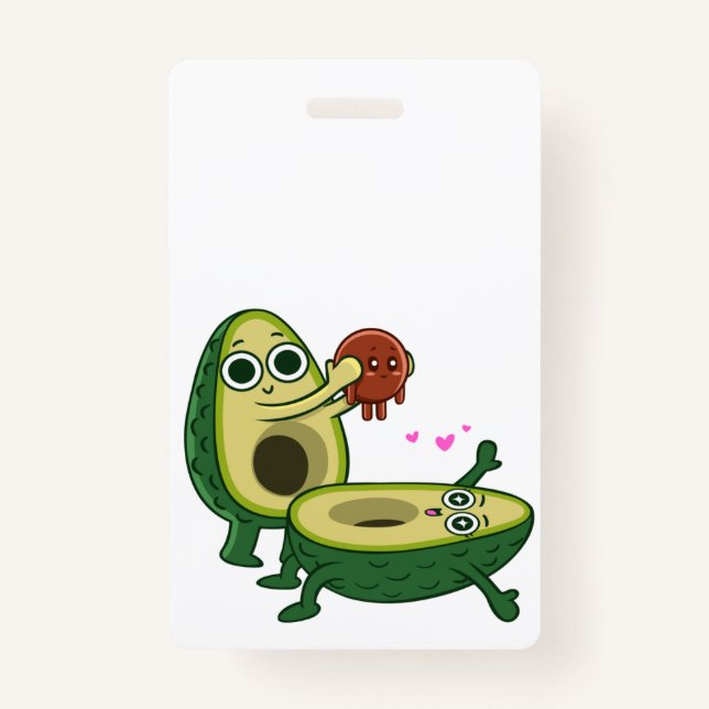 Pregnancy avocado ID badge (Front)