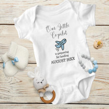 Pregnancy Baby Boy Aeroplane Little Co-Pilot Custo