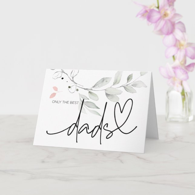Pregnancy Baby Reveal Dad Grandfather to Be Card (Orchid)