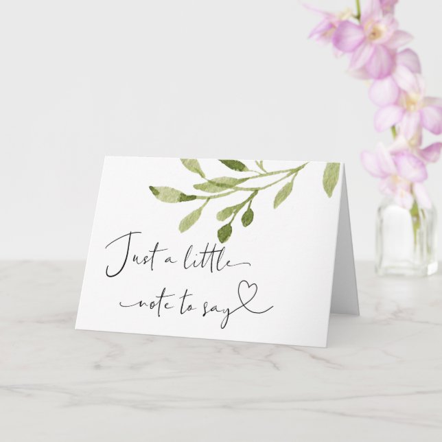 Pregnancy Baby Reveal For Family Greenery Card (Orchid)