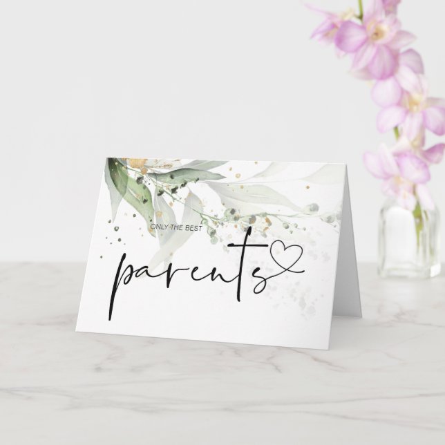 Pregnancy Baby Reveal Gift for Grandparents Green Card (Orchid)