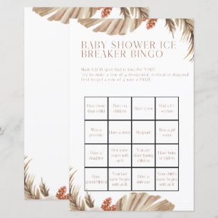 Pregnancy Baby Shower Bingo Shower Game