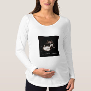 Pregnancy Baby Sonogram Ultrasound Announcement Maternity T-Shirt