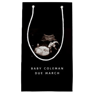 Pregnancy Baby Sonogram Ultrasound Photo Small Gift Bag