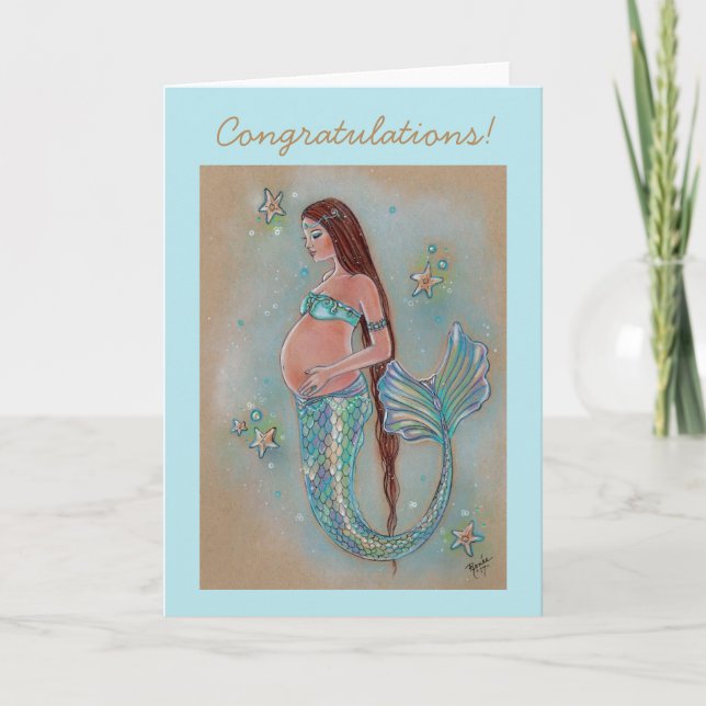 pregnancy card for new mother by Renee Lavoie (Front)