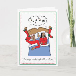 Pregnancy Christmas Card - African American