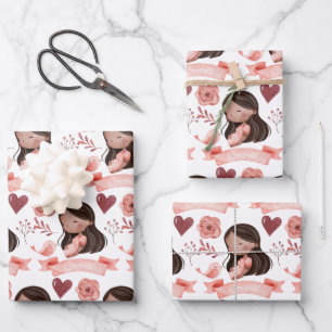 Pregnancy Congrats Wrapping Paper Sheets 