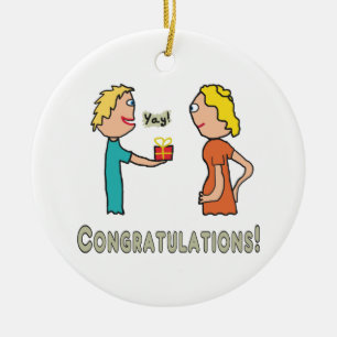 Pregnancy Congratulations Ceramic Tree Decoration