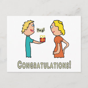 Pregnancy Congratulations Postcard