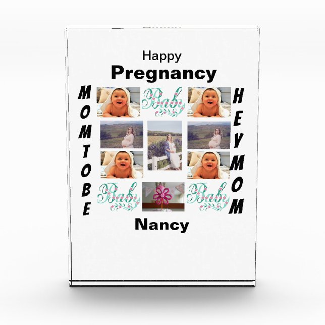 Pregnancy custom 11 Photo Collage  (Front)