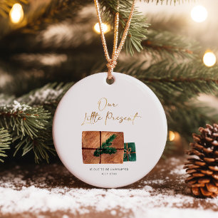 Pregnancy Expecting  Christmas New Baby Ceramic Tree Decoration