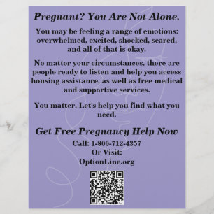 Pregnancy Help/After Abortion Care Flyer