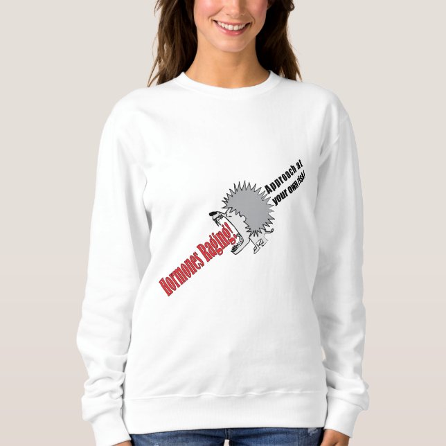 Pregnancy "Hormones Raging" Maternity TShirt (Front)