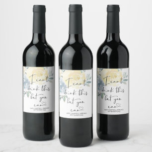 Pregnancy I Can't Drink This Baby Reveal Cute Wine Label