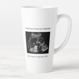 Pregnancy I Can't Wait To Meet You Grandma Latte Mug