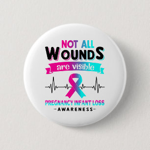 Pregnancy Infant Loss Awareness Month Ribbon Gifts 6 Cm Round Badge