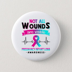 Pregnancy Infant Loss Awareness Month Ribbon Gifts 6 Cm Round Badge