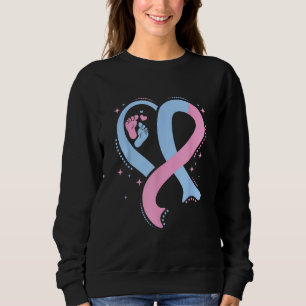 Pregnancy Infant Loss Awareness Ribbon Miscarriage Sweatshirt