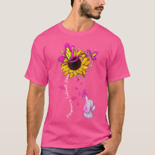 Pregnancy Infant Loss Awareness Sunflower Elephant T-Shirt