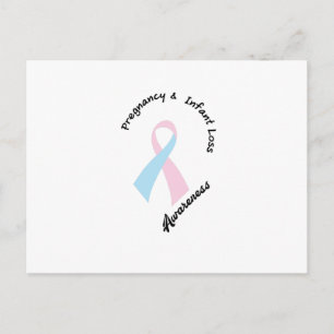 Pregnancy Infant Loss Awareness Support Announcement Postcard