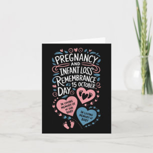 Pregnancy Infant Loss Remembrance Day Memorial Card